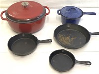 *Lodge Dutch Oven (Heavy), Cast Iron Pan Set &