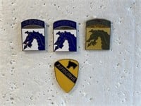 Lot of 4 Vintage Airborne US Military Pins *Dragon