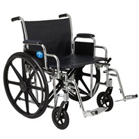 Medline Extra-Wide 22" Lightweight Wheelchair B1