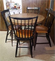 HITCHCOCK CHAIRS PLUS TABLE