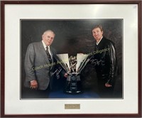 Maurice Richard & Wayne Gretzky autographed