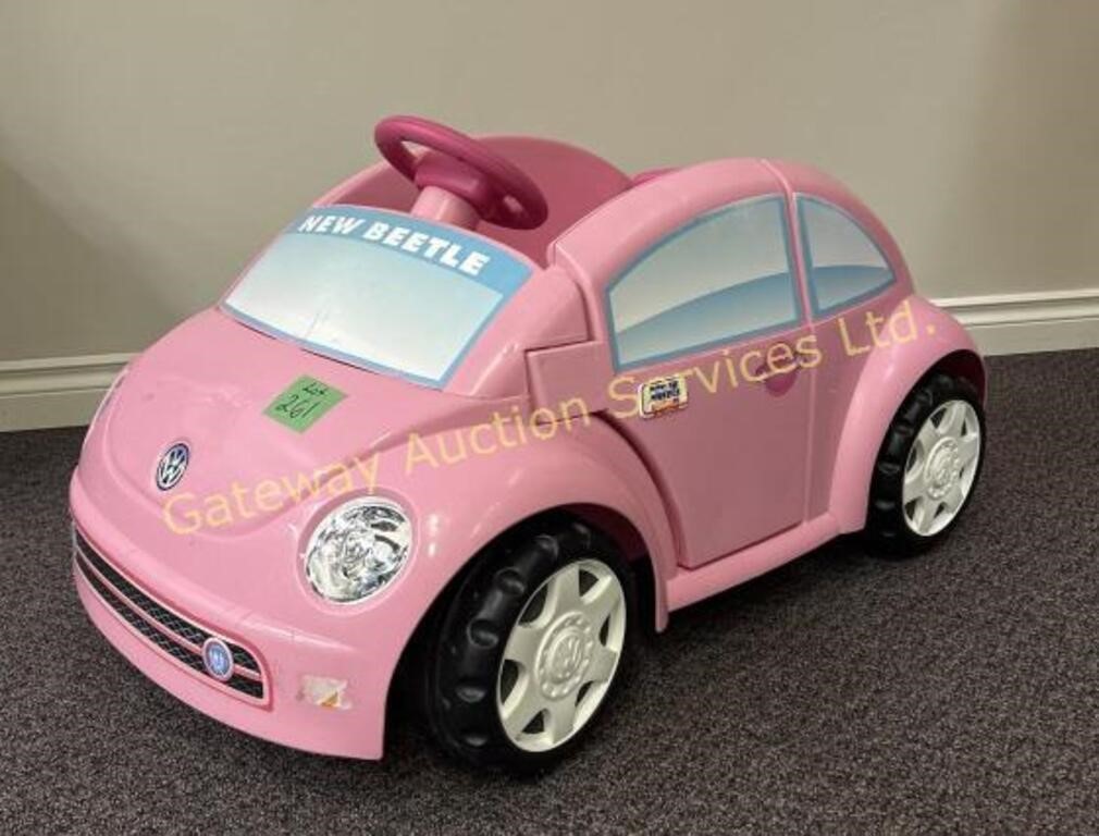 Pink Child’s VW Car Battery Missing