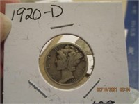 1920 D Mercury Dime