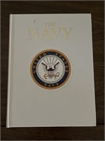 The navy coffee table book