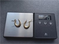 Earrings marked 14K 1.9 grams