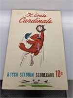 1962 Cardinals vs Giants Scorecard Willie Mays HR