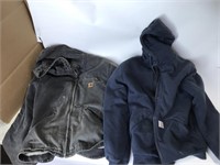 2 Hooded Carhart Jackets Size XL Worn