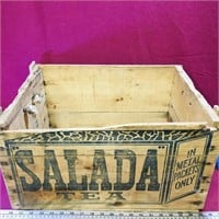 Salada Tea Wooden Crate (Vintage)