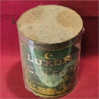 Luxor Oriental Coffee Can (Vintage)