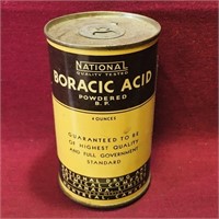 National Drug & Chemical Co. Boracic Acid Can