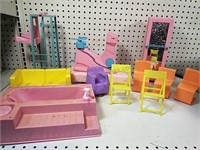 Vintage Mattel Barbie Chairs & Workout Equipment