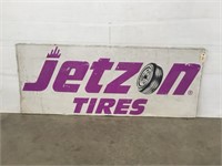"Jetzon Tires" Metal Sign 24" X 60"