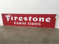 "Firestone Farm Tires" Metal Sign 18" X 72"