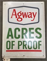 "Agway Acres of Proof" Metal Sign