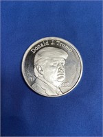 ONE OUNCE DONALD J. TRUMP .999 SILVER ROUND