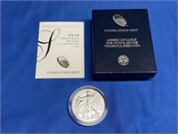 2014 AMERICAN EAGLE ONE OUNCE SILVER UNCIRCULATED