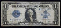 1923 $1 STAR Note Silver Certificate Large Size