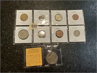 Lot foreign coins