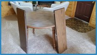 WOODEN TABLE WITH 4 CHAIRS