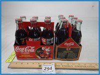 2- 6 PACKS OF CLASSIC COCA COLA IN GLASS BOTTLES