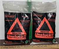 2 New Bags of Rescue Unstuck Sand /Salt Mix to