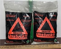 2 New Bags of Rescue Unstuck Sand /Salt Mix to