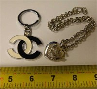 Chanel Necklace & Keychain