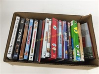 Box lot including dvds