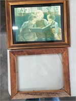 Rustic Picture Frame & Little Girl Print
