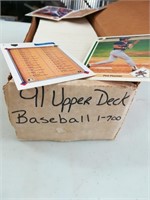 1991 Upperdeck Baseball 1-700 in Box