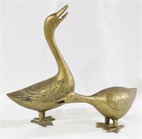 Pair of Brass Ducks