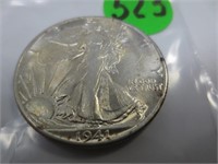 1941-S Walking Liberty silver half dollar, AU