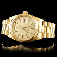 18K YG Rolex Day-Date Watch (36mm)