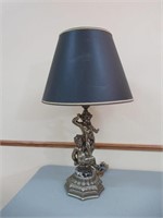 Metal Cherub Lamp / Lampe chérubins en métal 31"