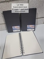 Sketchbook Hardcover 5" x 8.5" 80pg x3