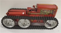 Mar toys wind up tractor, 11 3/4" x 5 1/4"