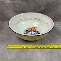 Enamel Painted Metal Bowl