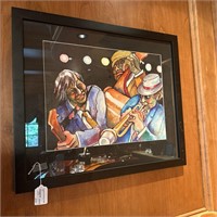 Original Drawing Jazz Trio