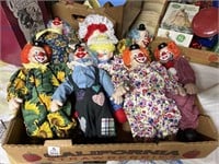 Handmade Clown Dolls