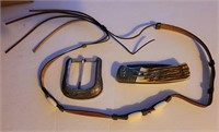 Buckle, Knife and Hat Band
