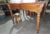 Antique Square Oak Ornate Table