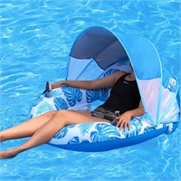COOLCOOLDEE New Upgraded Pool Chair Float with Sha