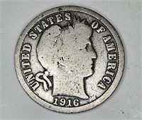 1916 Barber Dime