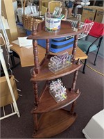 4 tier table  , and scissors