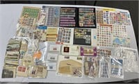US Postage Stamp Lot Many Face & Post Cards