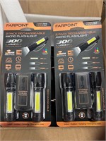 1 Box Farpoint Flashlight 2-Pack; 12 Per Box