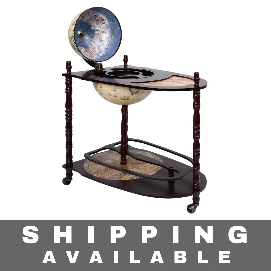 NEW Freestanding Globe Bar Wind Stand