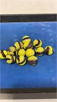 13 11/16” minus marble king bumblebee marbles