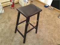 single bar stool wood 28" H