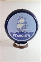 Plymouth Reproduction Plastic Globe w Light